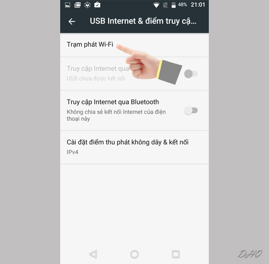 Chọn trạm phát Wi-Fi